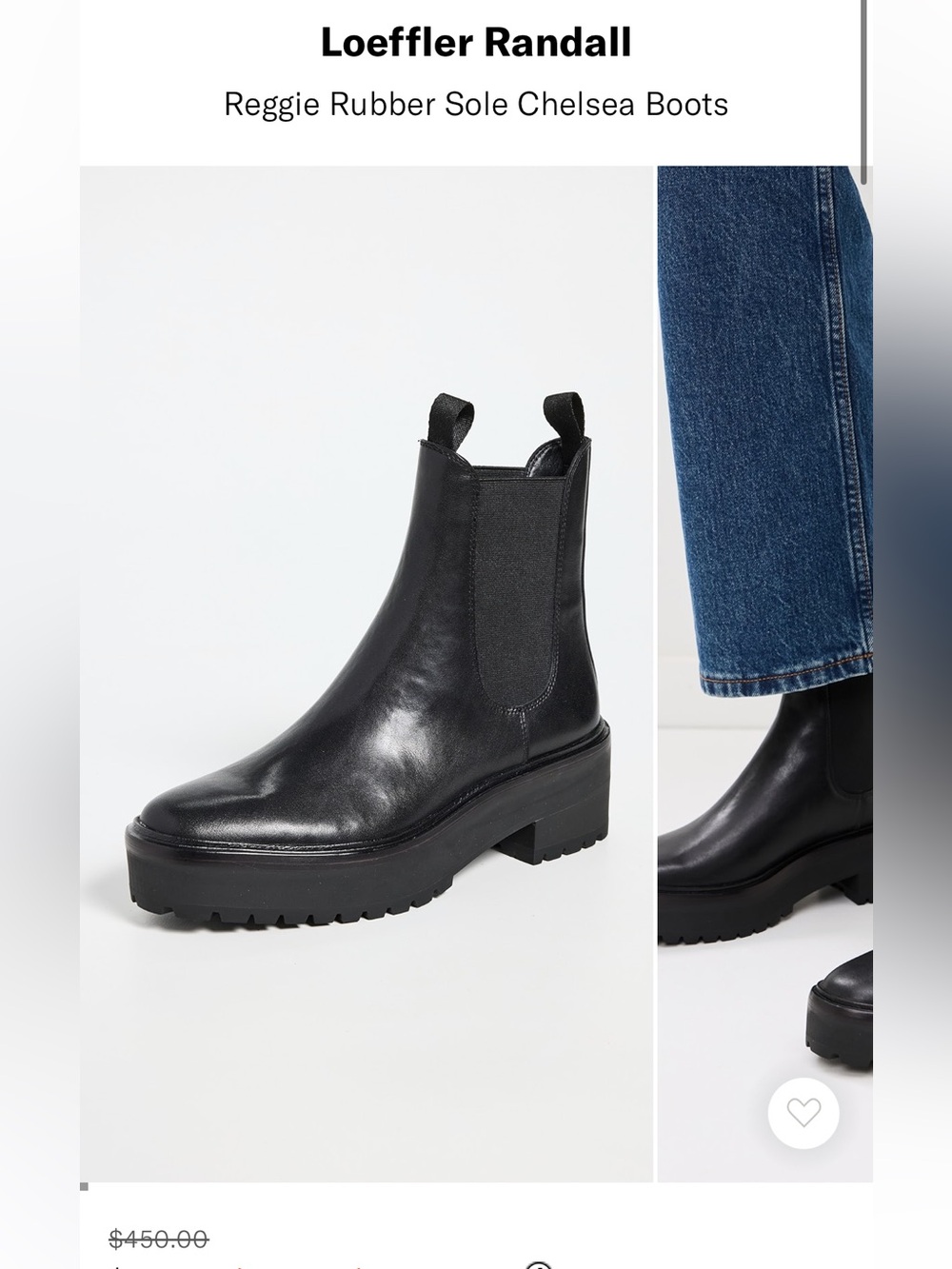 Loeffler Randall
Reggie Rubber Sole Chelsea Boots black 
$450 Sz  11.5 US 11 new - Picture 6 of 16
